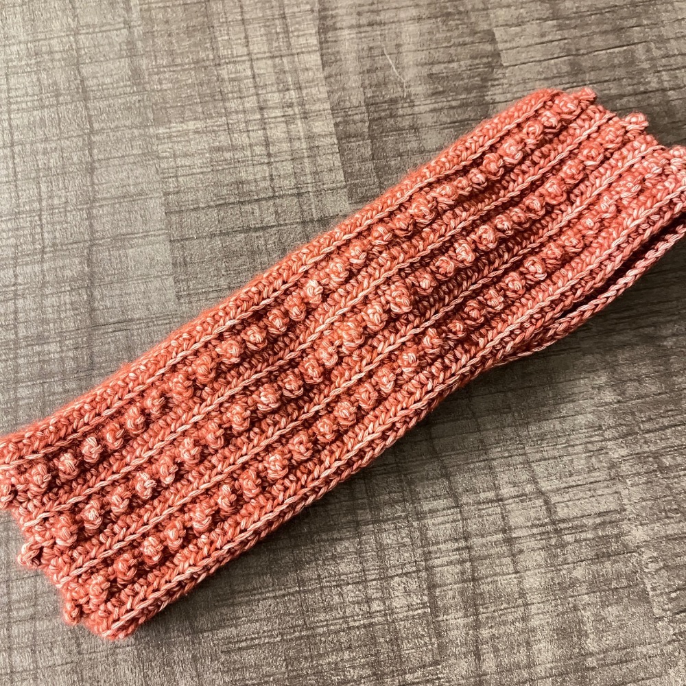 Jenny’s good life 手作毛線豆豆扭結寬版髮帶-細節圖4