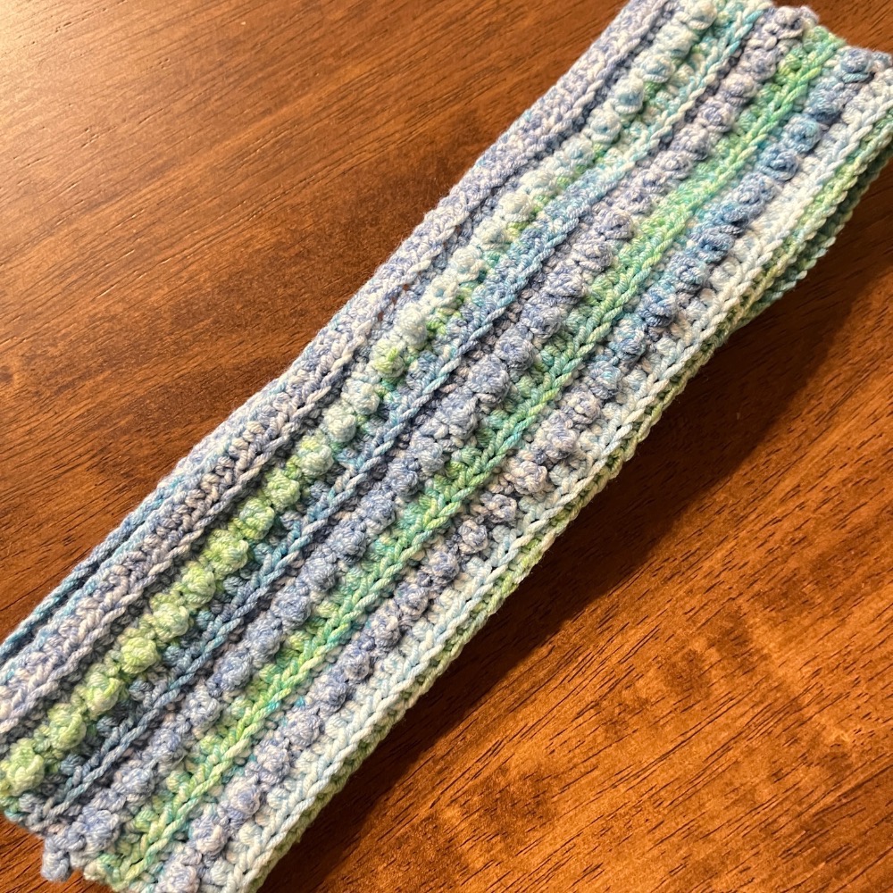 Jenny’s good life 手作毛線豆豆扭結寬版髮帶-細節圖7