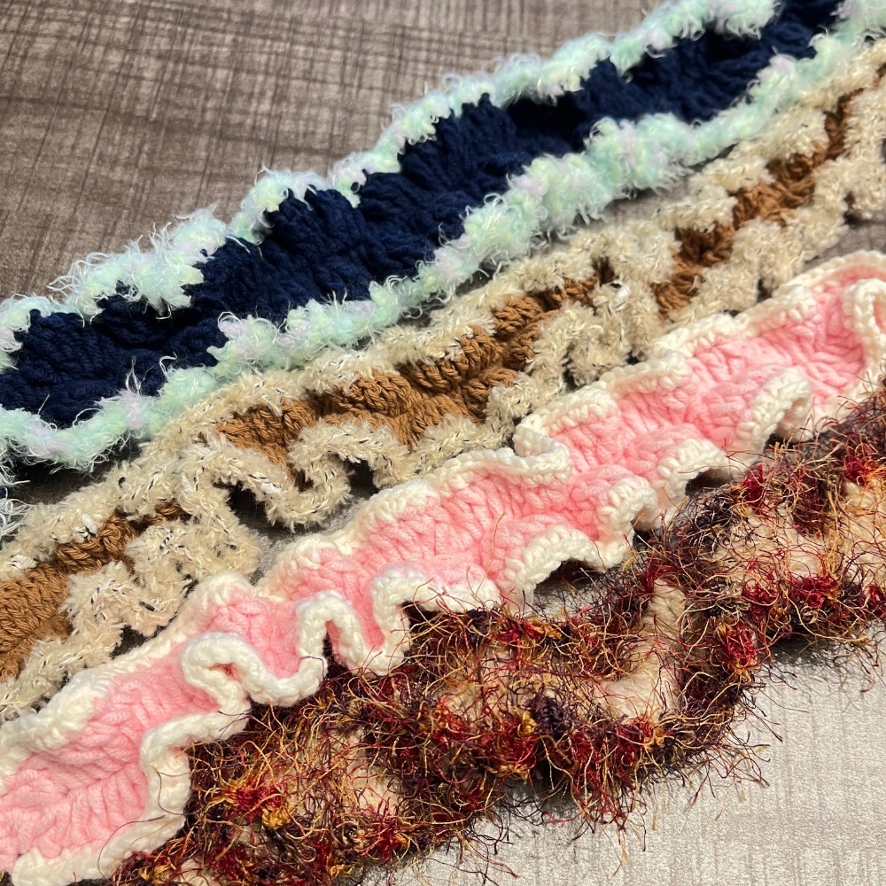 Jenny’s good life 手作毛線波浪捲捲寬版手機掛繩 手機背帶-細節圖2