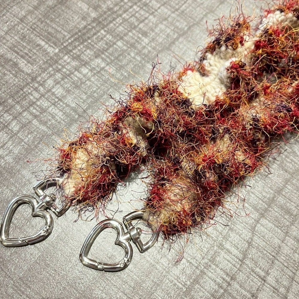 Jenny’s good life 手作毛線波浪捲捲寬版手機掛繩 手機背帶-細節圖6