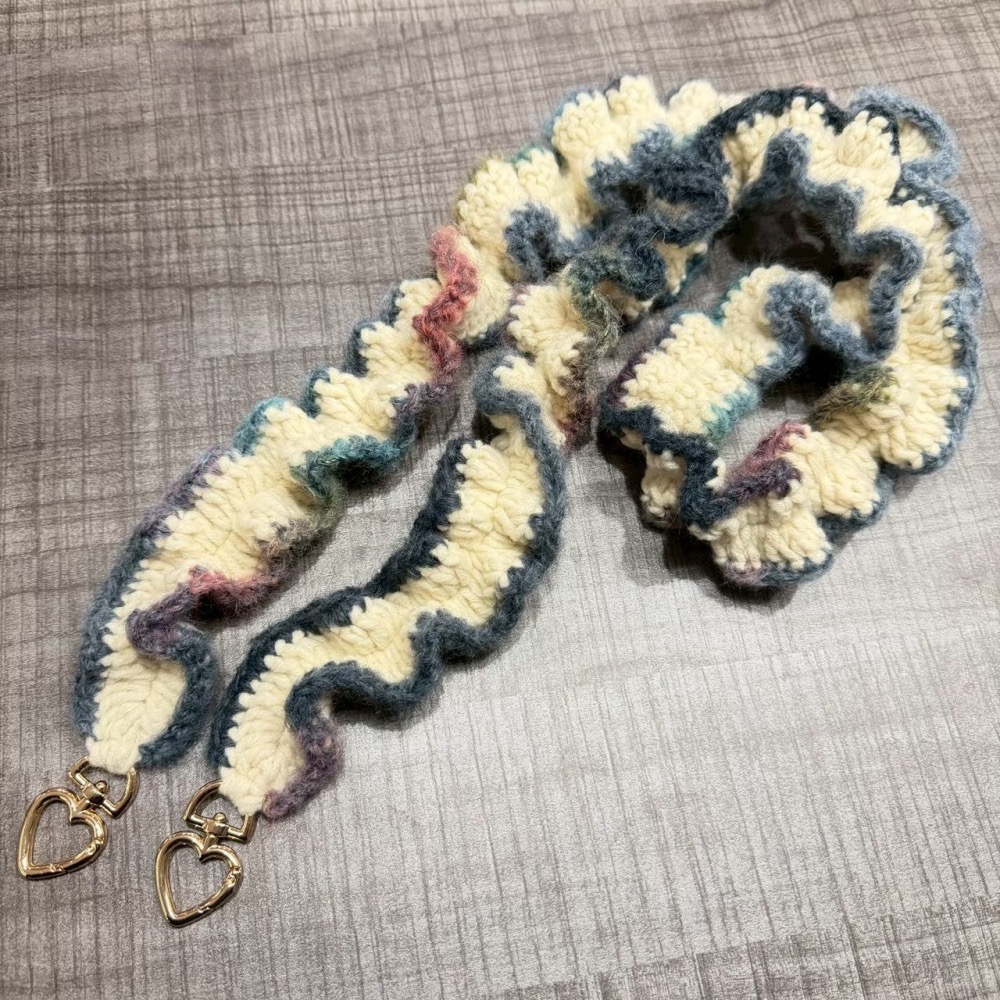 Jenny’s good life 手作毛線波浪捲捲寬版手機掛繩 手機背帶-細節圖9