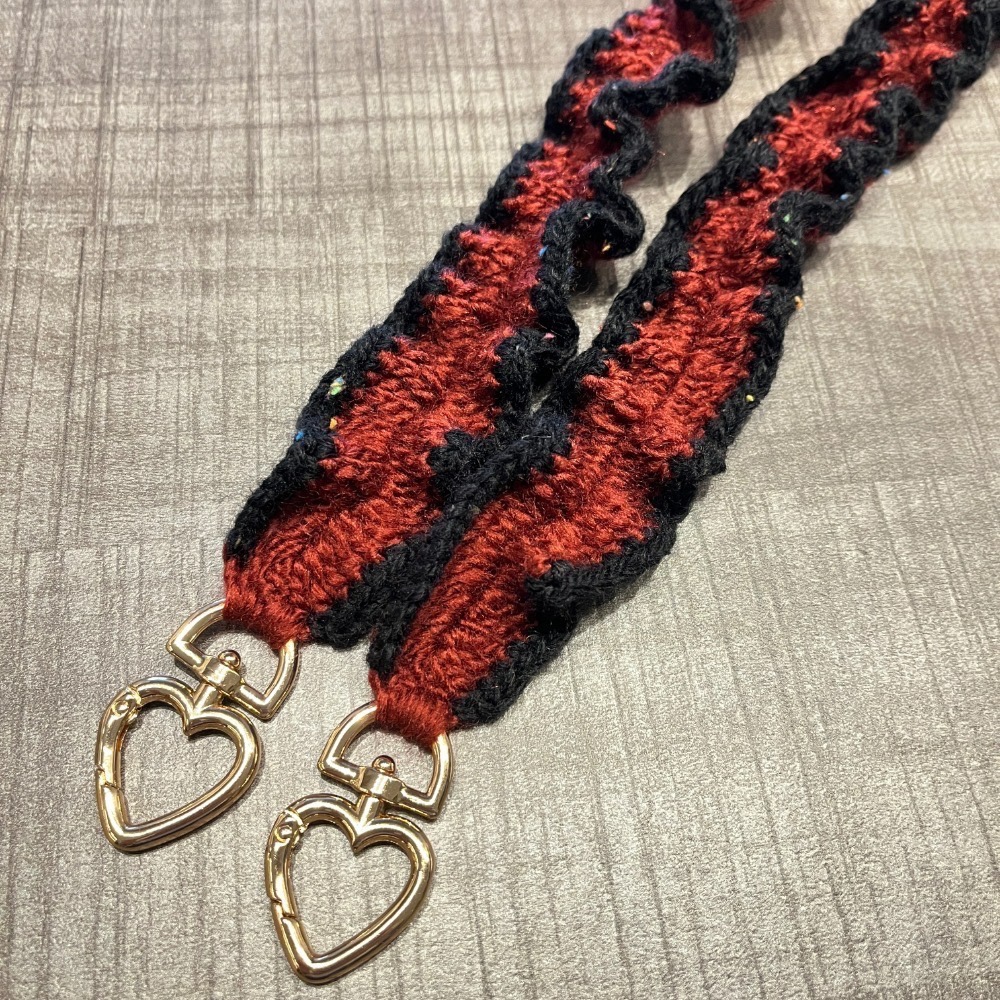 Jenny’s good life 手作毛線波浪捲捲寬版手機掛繩 手機背帶-規格圖9
