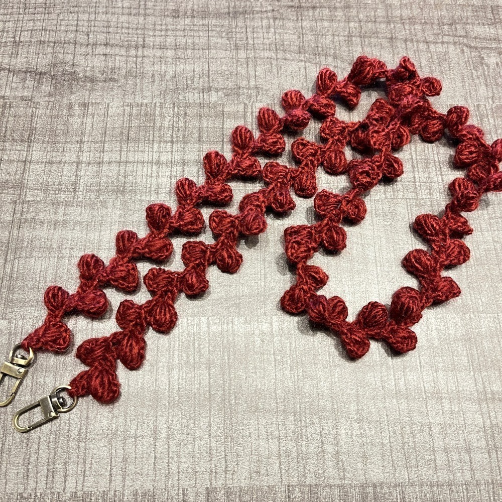 Jenny’s good life 手作毛線葉子藤蔓造型手機背帶 手機掛繩-規格圖8