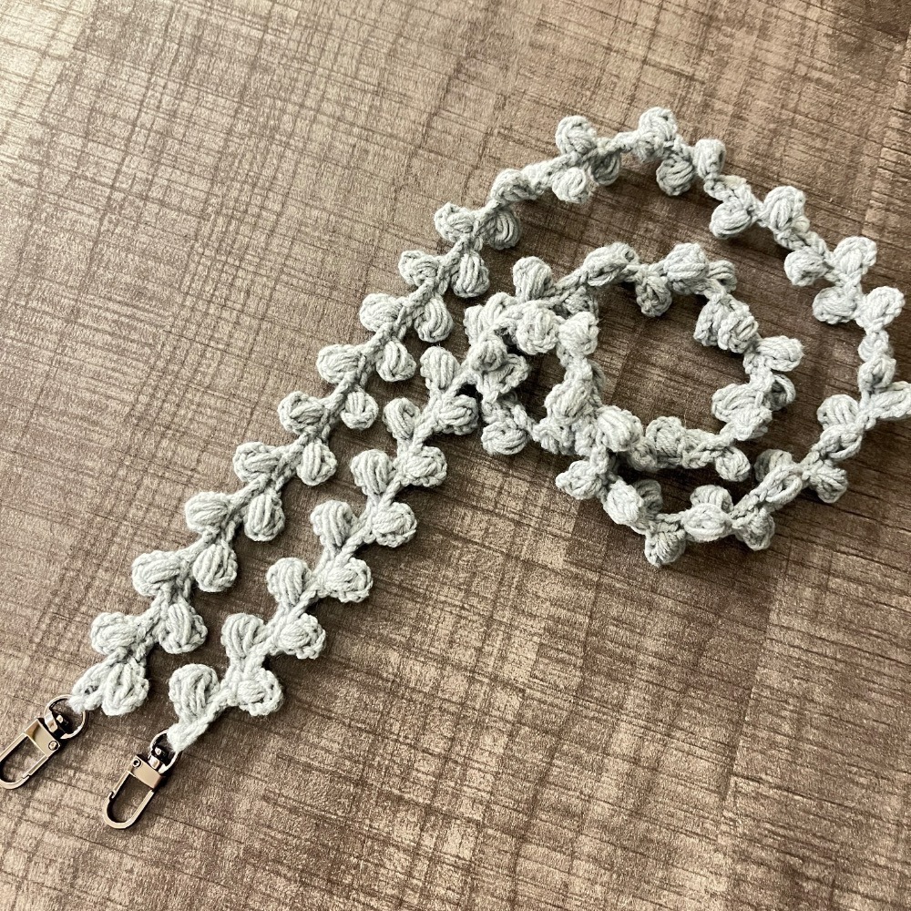 Jenny’s good life 手作毛線葉子藤蔓造型手機背帶 手機掛繩-規格圖8