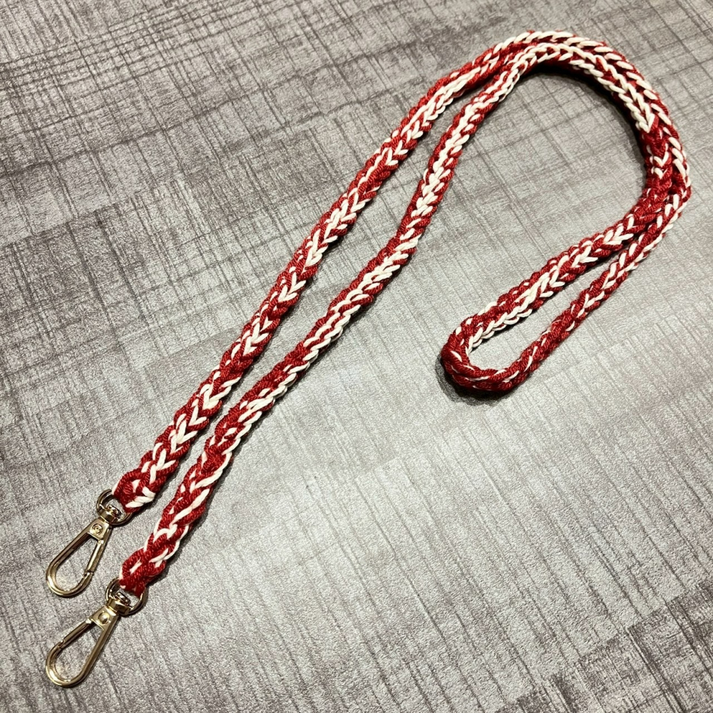 Jenny’s good life 手作混色毛線細款手機背帶 手機掛繩-細節圖3