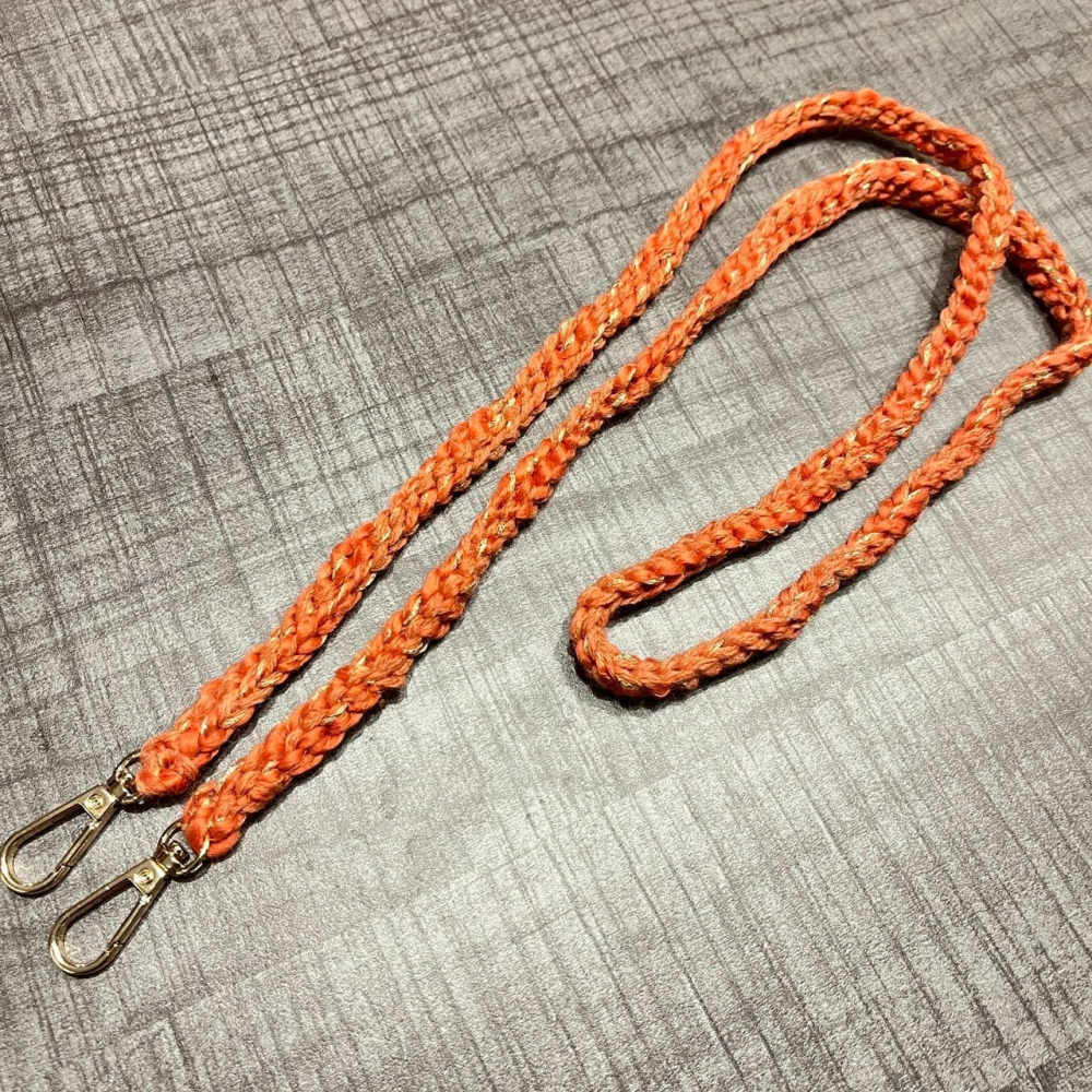 Jenny’s good life 手作混色毛線細款手機背帶 手機掛繩-細節圖5