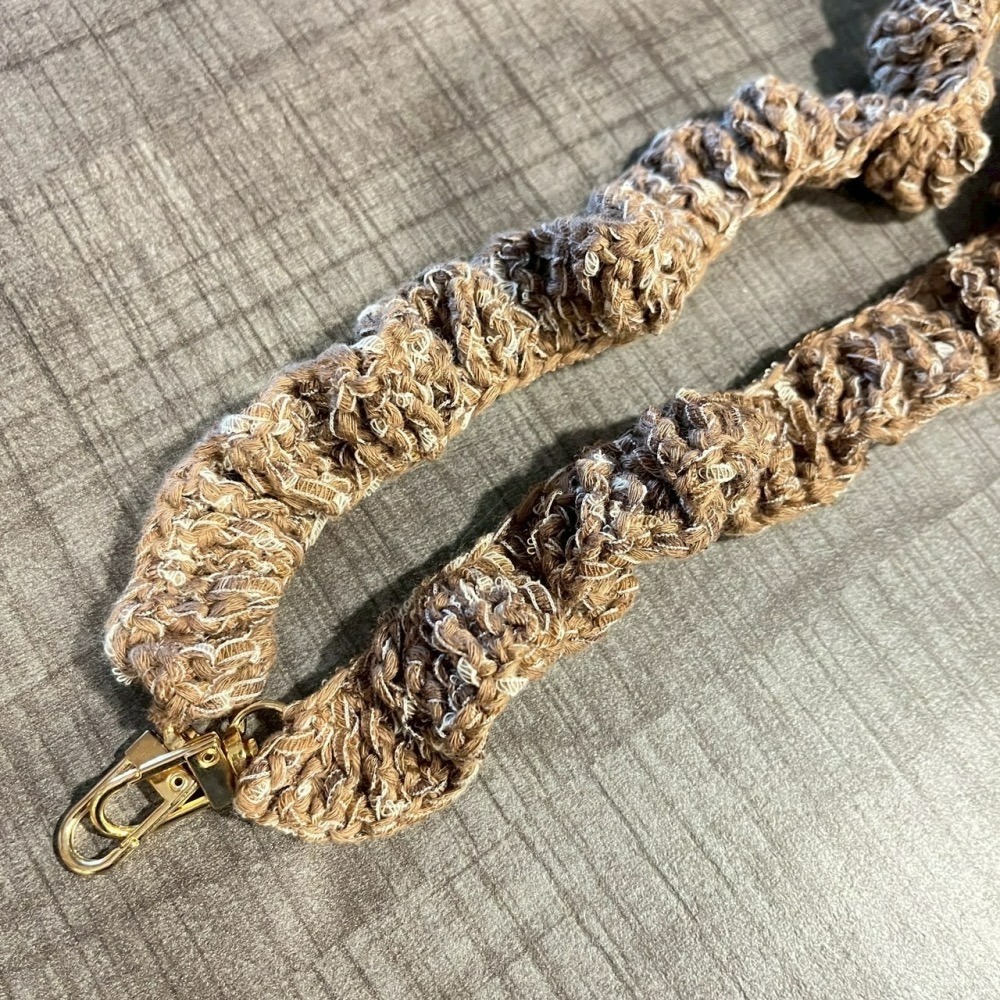 Jenny’s good life 手作毛線捲捲波浪裙邊手機背帶 手機繩 手機掛繩-細節圖4