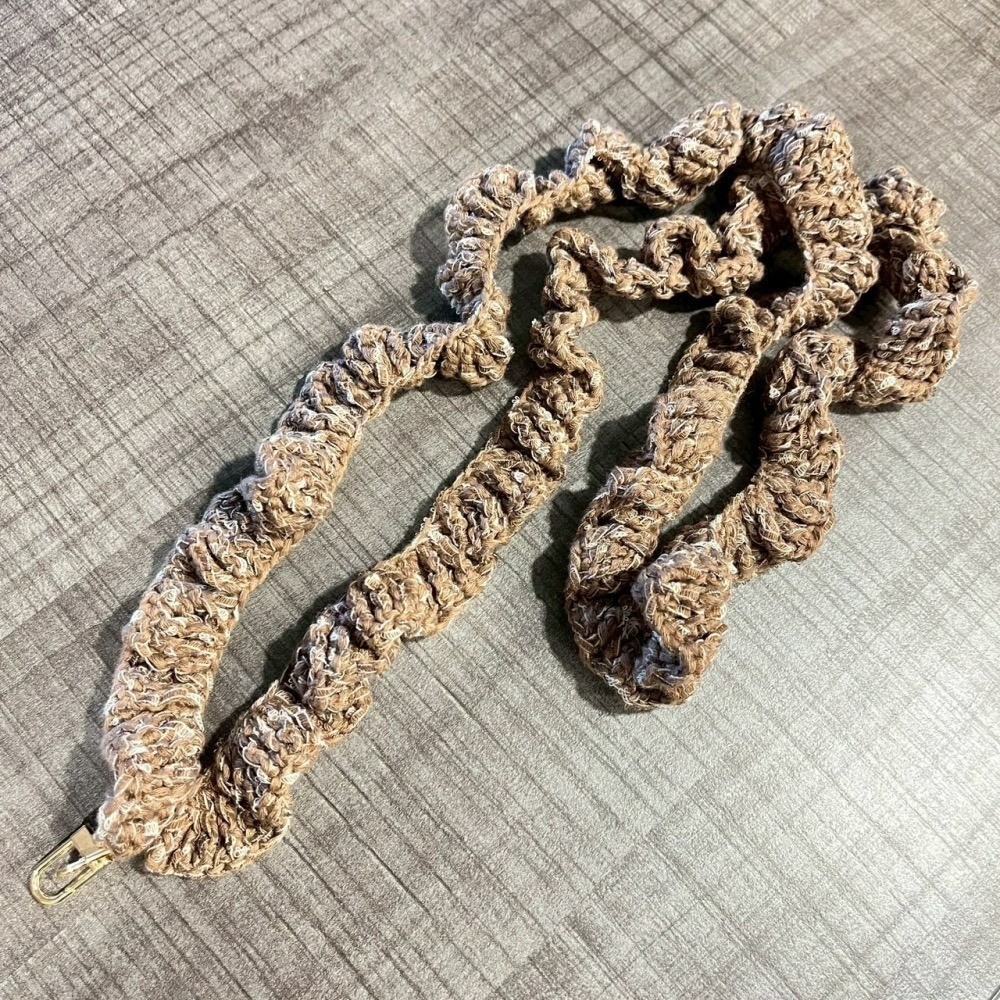 Jenny’s good life 手作毛線捲捲波浪裙邊手機背帶 手機繩 手機掛繩-細節圖5