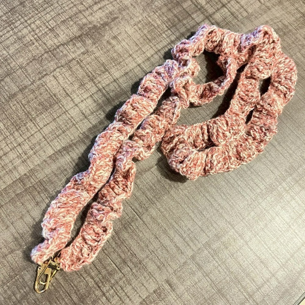 Jenny’s good life 手作毛線捲捲波浪裙邊手機背帶 手機繩 手機掛繩-細節圖7