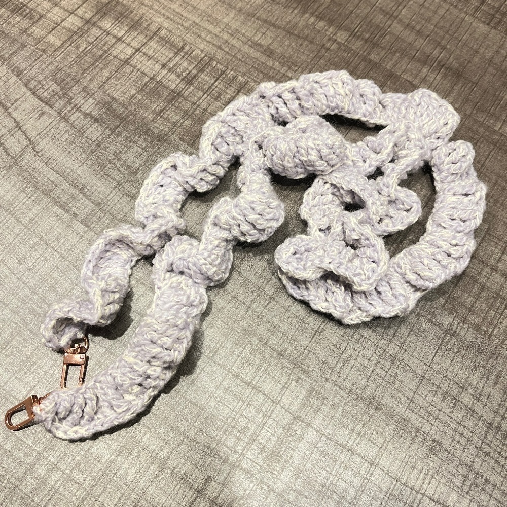 Jenny’s good life 手作毛線捲捲波浪裙邊手機背帶 手機繩 手機掛繩-細節圖8