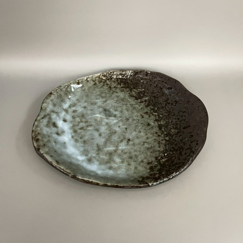 日本製美濃燒綠色咖啡色茶杯盤組 咖啡杯盤組 陶瓷杯盤 杯子 點心盤-細節圖3