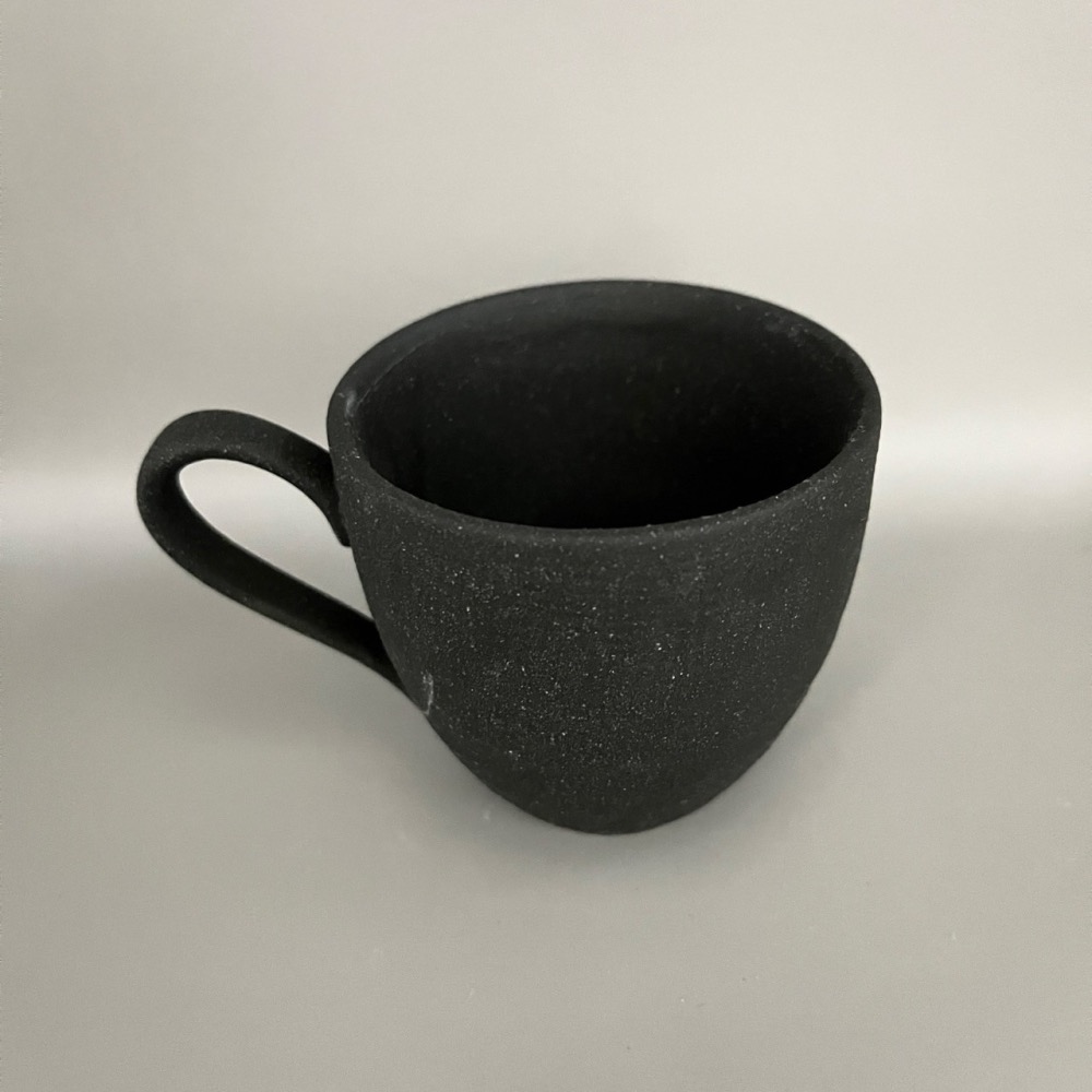 日本製美濃燒白色刷紋一抹白黑色咖啡杯盤組 茶杯盤組 陶瓷杯盤組 杯子 盤子 甜點盤 小盤子-細節圖5