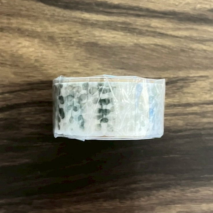 日本製MIND WAVE 綠色葉子藤蔓圖案和紙紙膠帶 手帳紙膠帶 貼紙-細節圖3