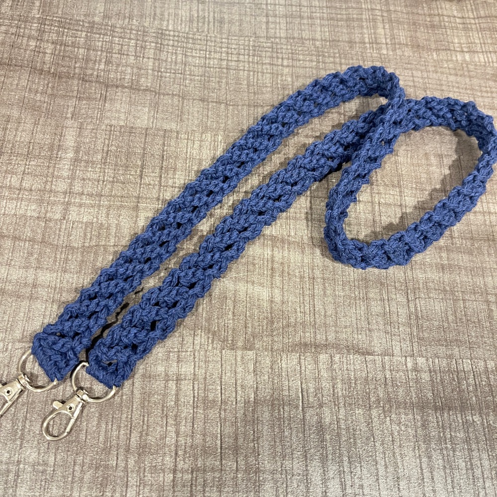 Jenny’s good life 手作毛線鏤空交叉條紋手機背帶 手機掛繩 手機繩-細節圖7