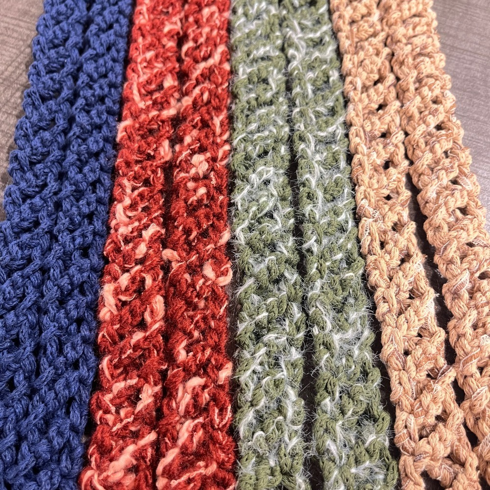 Jenny’s good life 手作毛線鏤空交叉條紋手機背帶 手機掛繩 手機繩-細節圖3