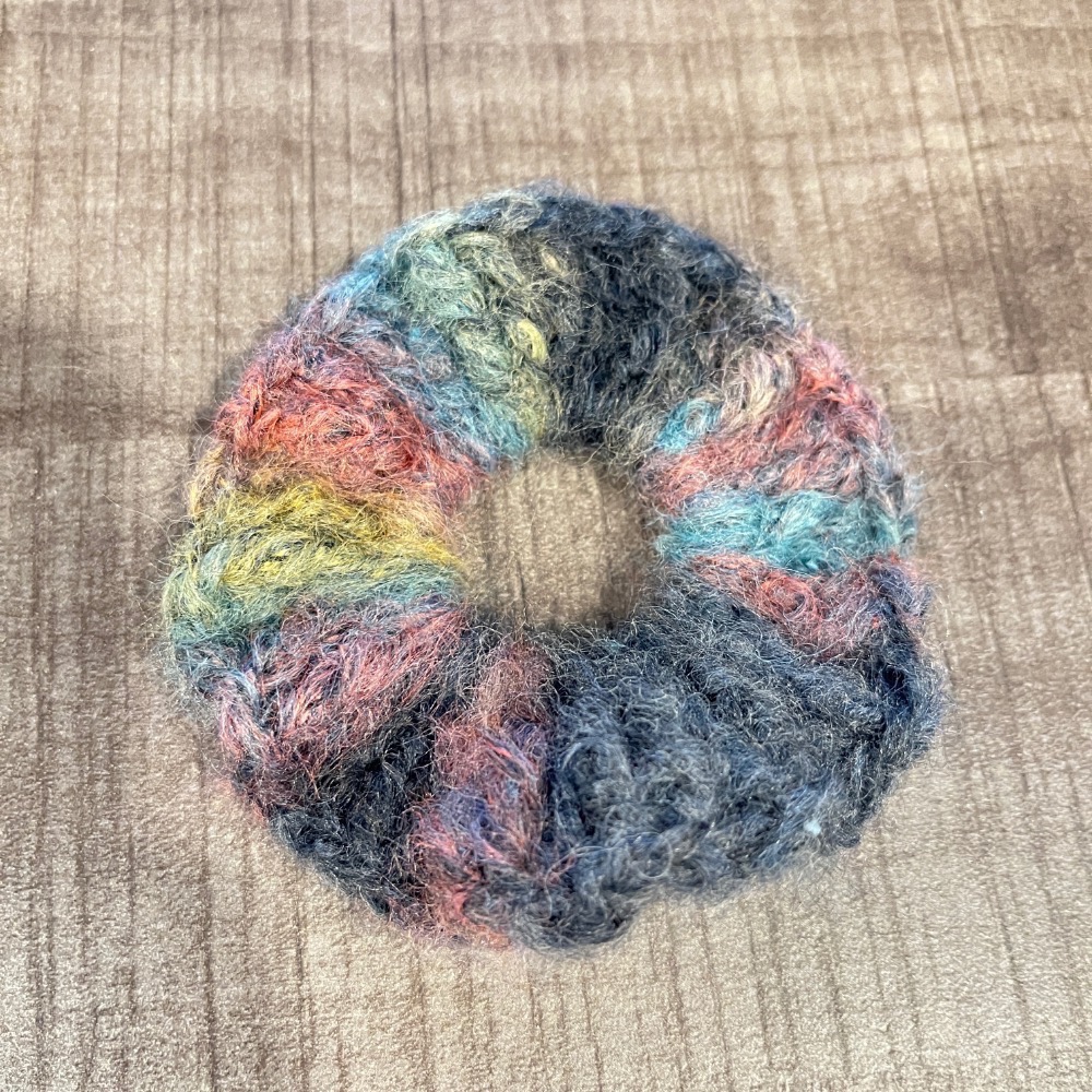 Jenny’s good life 手作毛線毛毛系列大腸圈 髮圈 髮飾 小腸圈-細節圖2
