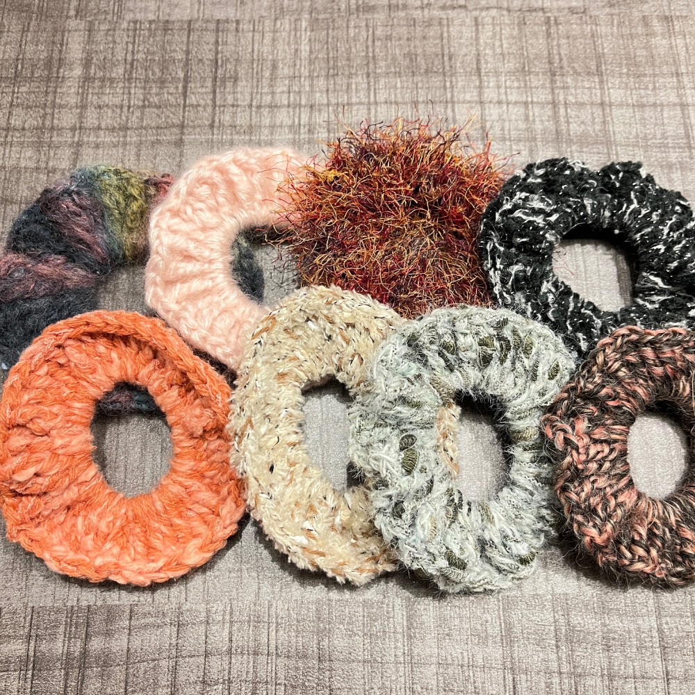 Jenny’s good life 手作毛線毛毛系列大腸圈 髮圈 髮飾 小腸圈-細節圖9