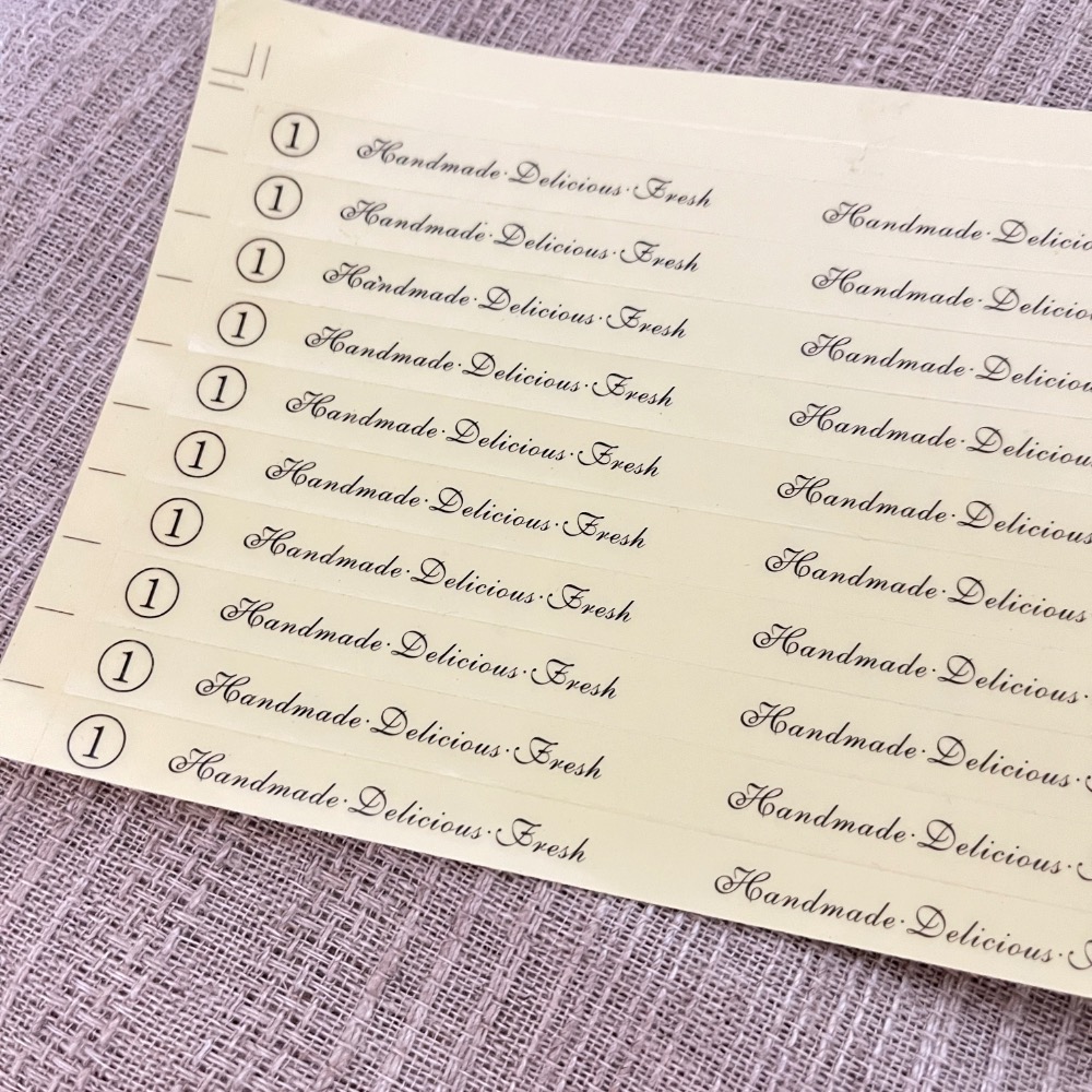 Handmade. Delicious. Fresh 透明貼紙 甜點貼紙 包裝貼紙 70入一張-細節圖2