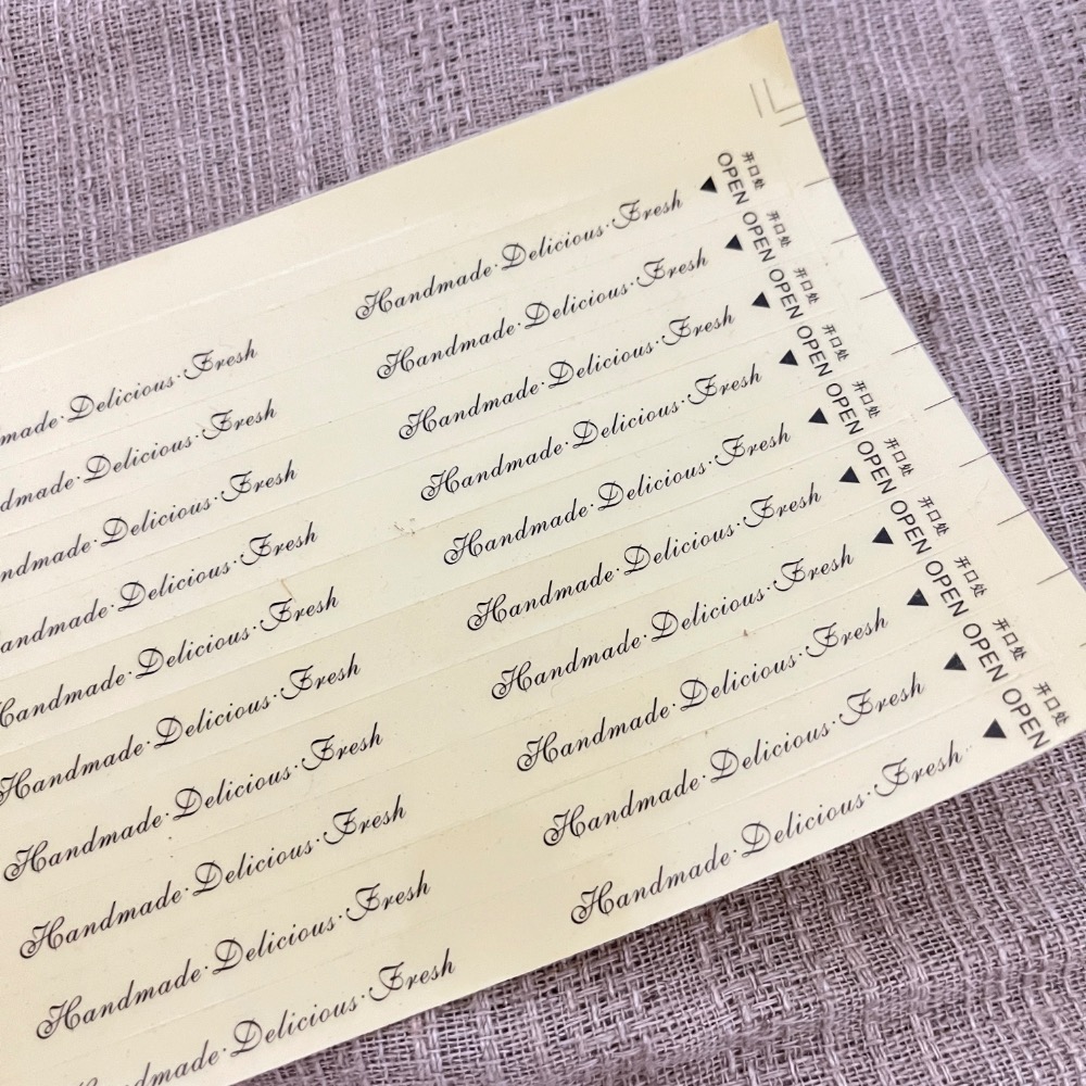 Handmade. Delicious. Fresh 透明貼紙 甜點貼紙 包裝貼紙 70入一張-細節圖3