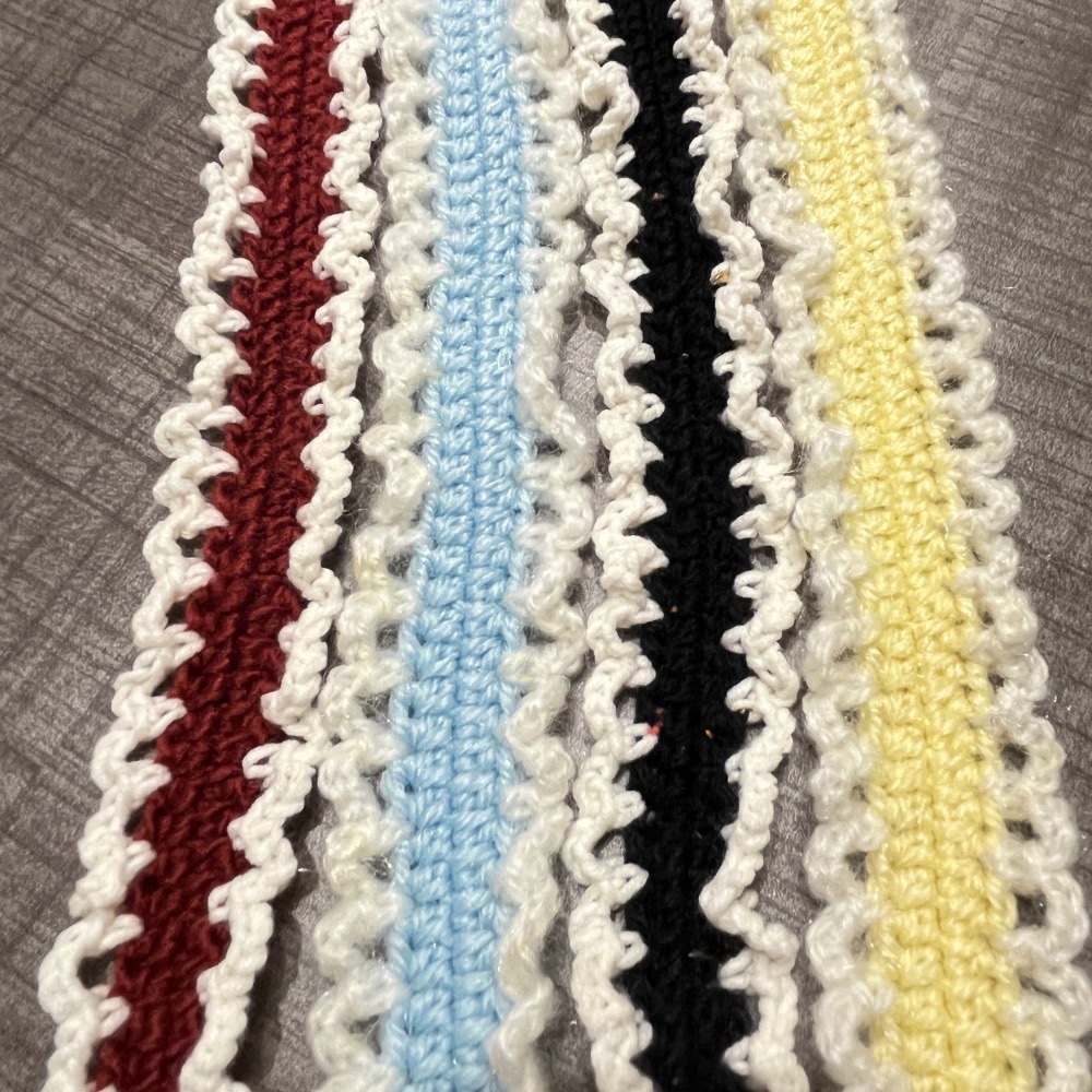 Jenny’s good life 手作毛線鏤空波浪花邊手機背帶 手機繩 手機掛繩 包包背帶-細節圖2