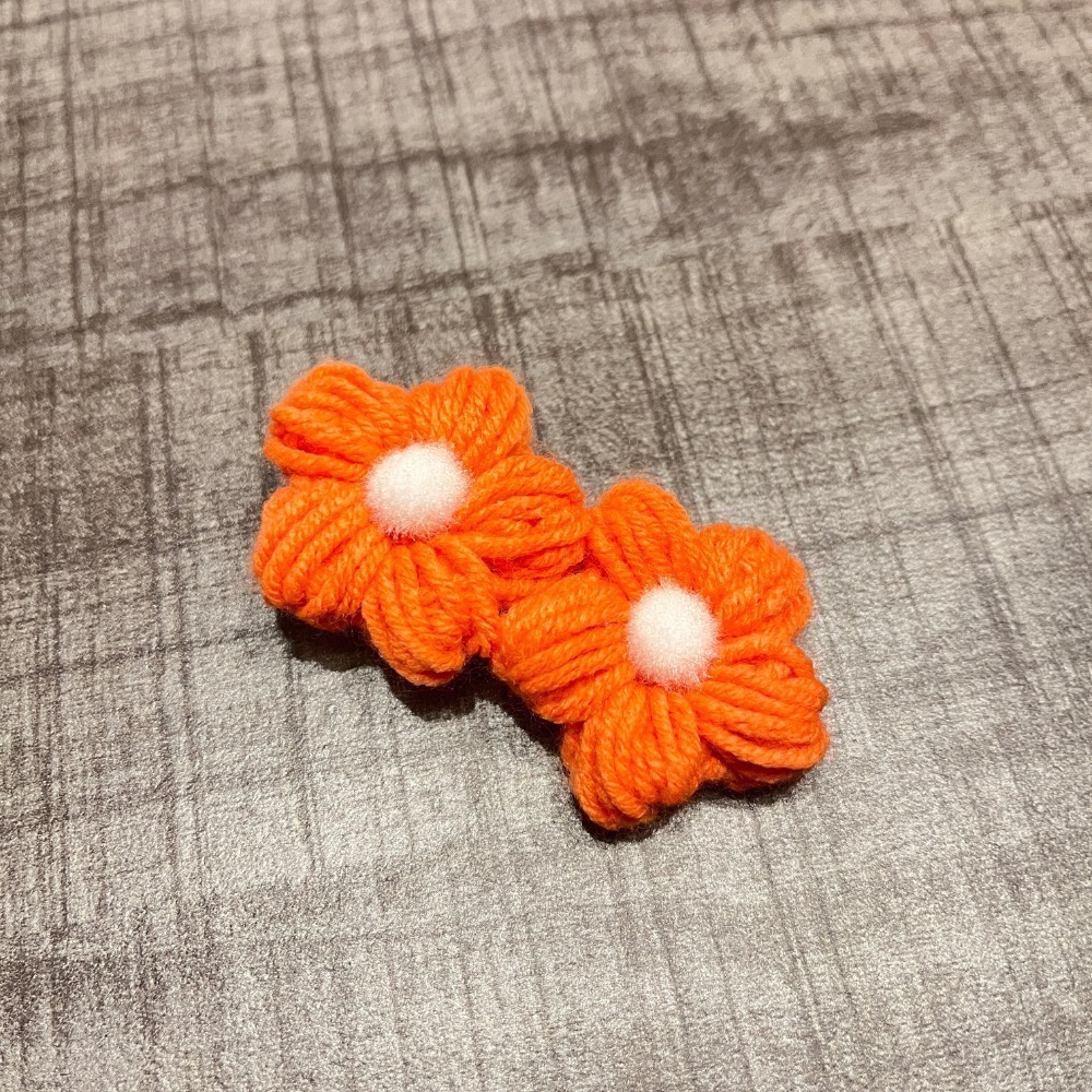 Jenny’s good life 兩朵泡芙小花髮夾 髮飾 飾品-細節圖3