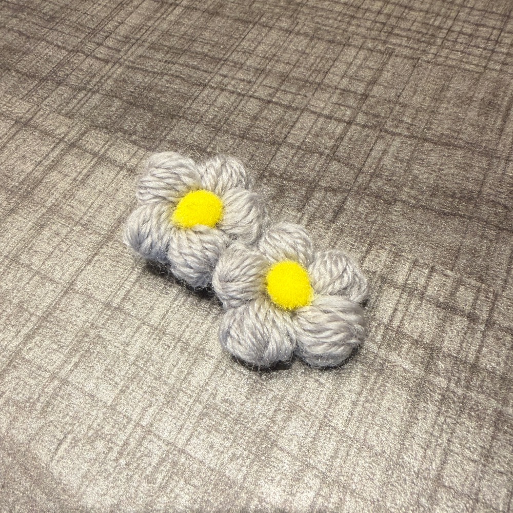 Jenny’s good life 兩朵泡芙小花髮夾 髮飾 飾品-細節圖8