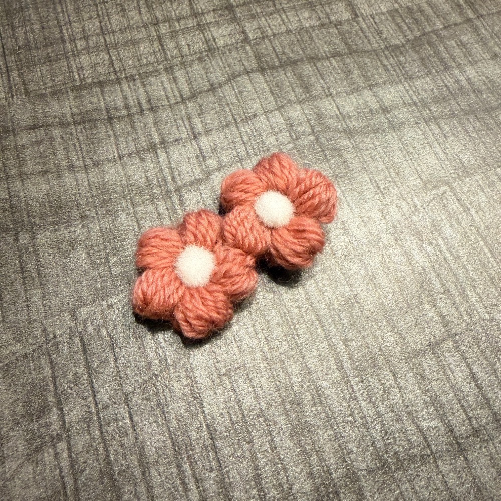 Jenny’s good life 兩朵泡芙小花髮夾 髮飾 飾品-細節圖5