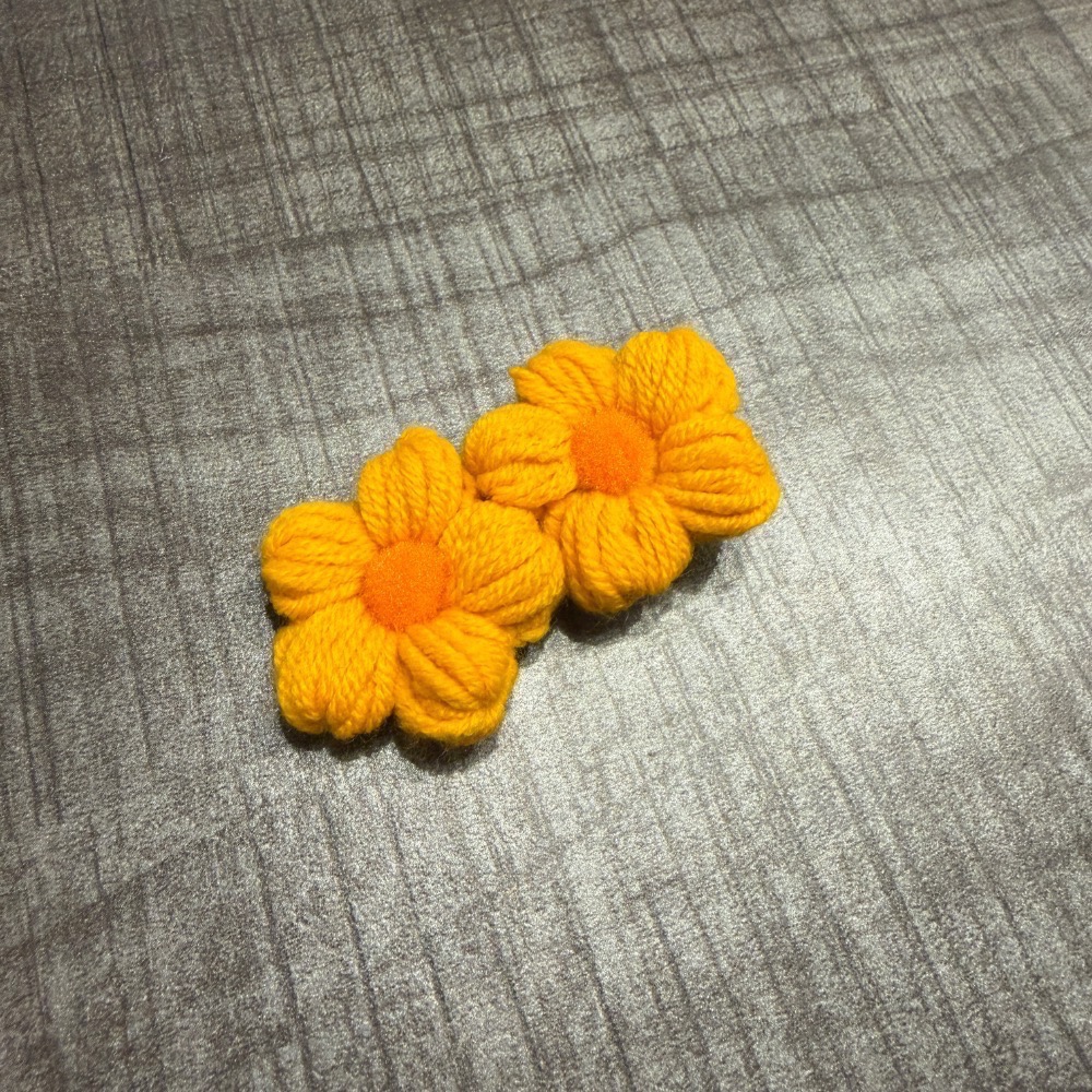 Jenny’s good life 兩朵泡芙小花髮夾 髮飾 飾品-細節圖6