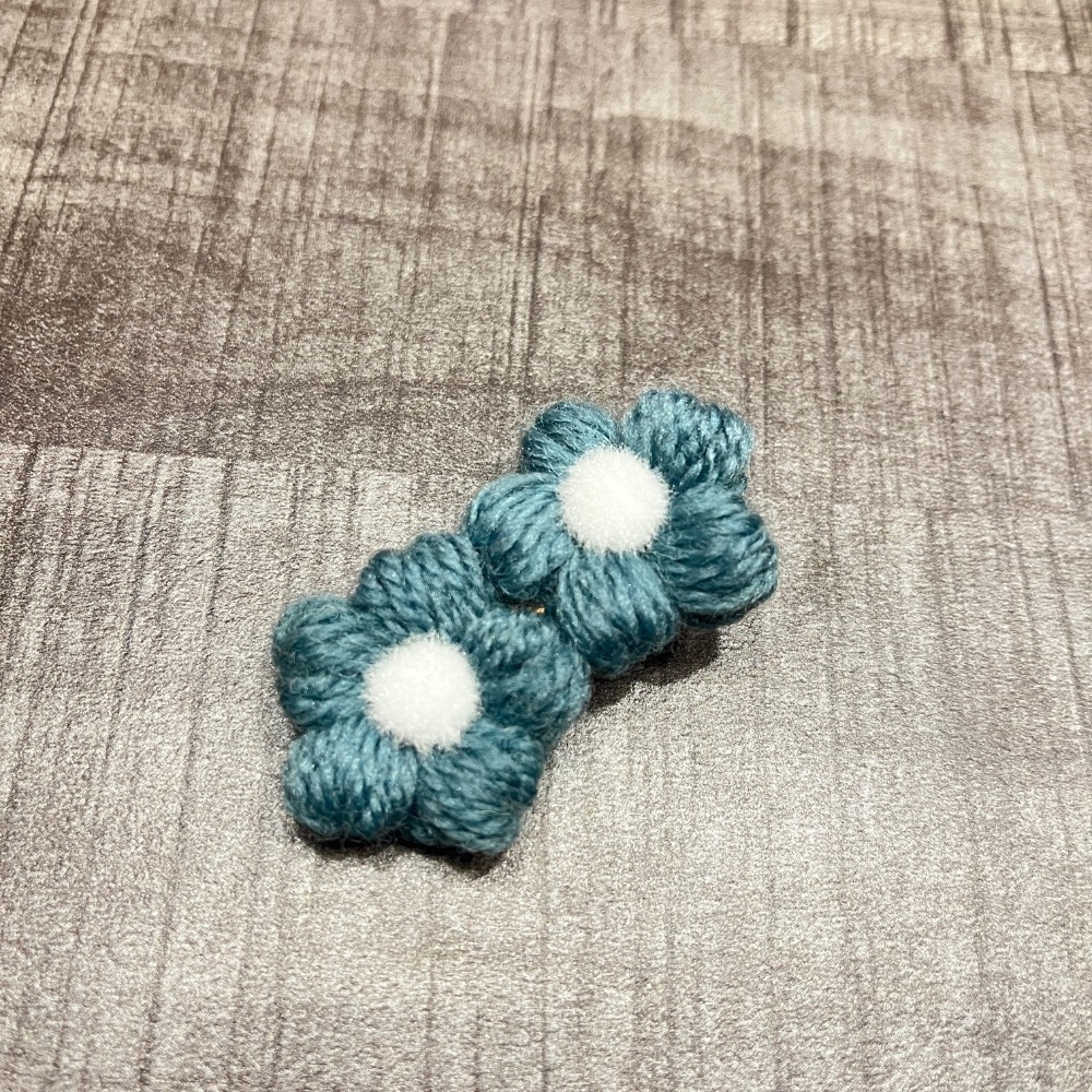 Jenny’s good life 兩朵泡芙小花髮夾 髮飾 飾品-規格圖8