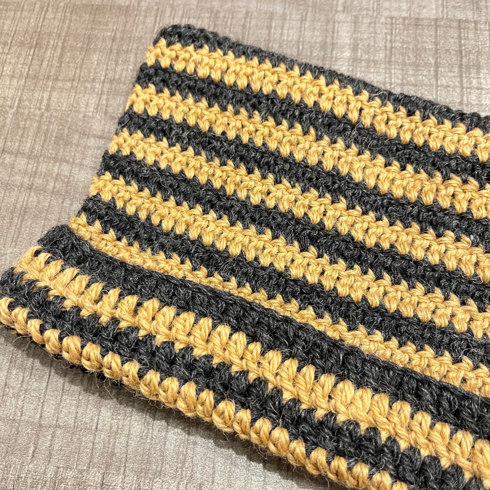 Jenny’s good life 手作毛線黑色咖啡條紋貓耳毛帽 貓耳帽 手作毛帽-細節圖4
