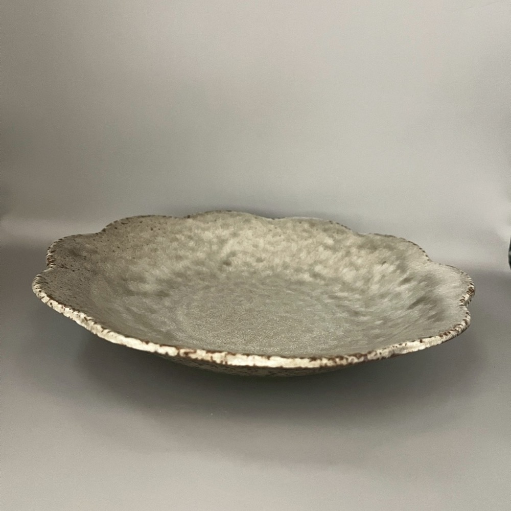 日本製美濃燒WAKA和花柳色陶瓷花形盤 餐盤 花朵造型盤 盤子-細節圖3