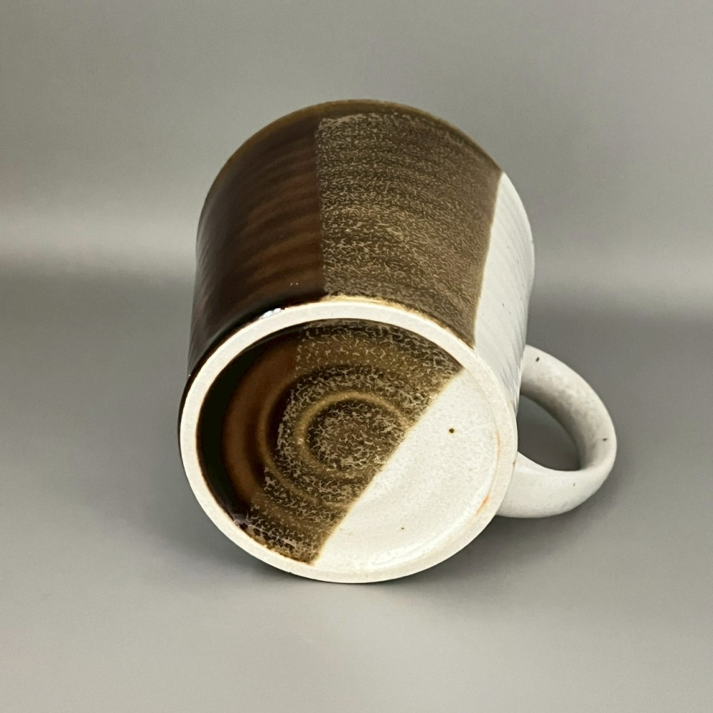 日本製咖啡色漸層色塊簡約質感陶瓷馬克杯 杯子 水杯 300ml-細節圖4