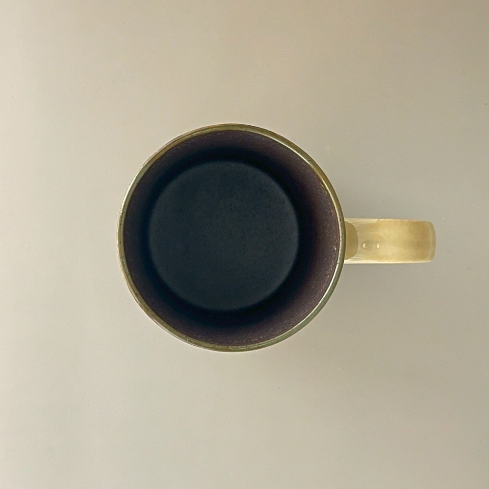 日本製美濃燒咖啡色系三色色塊陶瓷馬克杯 杯子 水杯 300ml-細節圖3