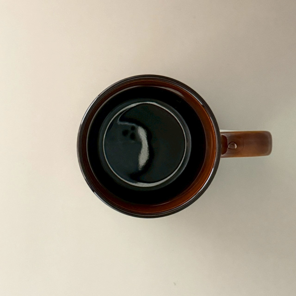 日本製美濃燒咖啡紅復古馬克杯 陶瓷杯 水杯 冷熱飲杯 300ml 附紙盒-細節圖3