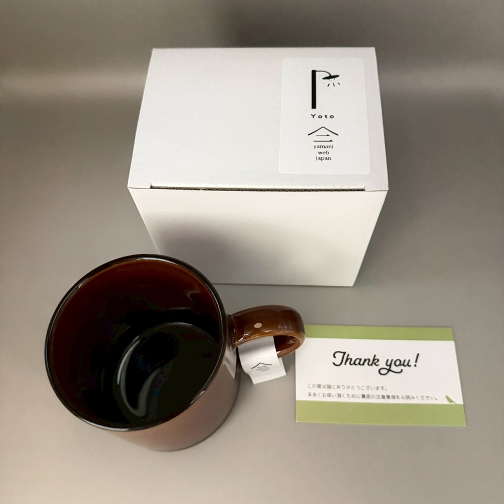 日本製美濃燒咖啡紅復古馬克杯 陶瓷杯 水杯 冷熱飲杯 300ml 附紙盒-細節圖4