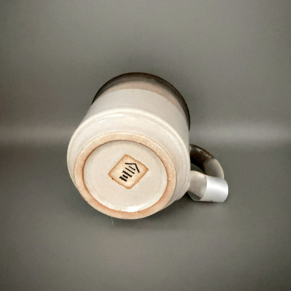 日本製美濃燒咖啡色山嵐漸層馬克杯 陶瓷杯 水杯 冷熱飲杯 320ml-細節圖3