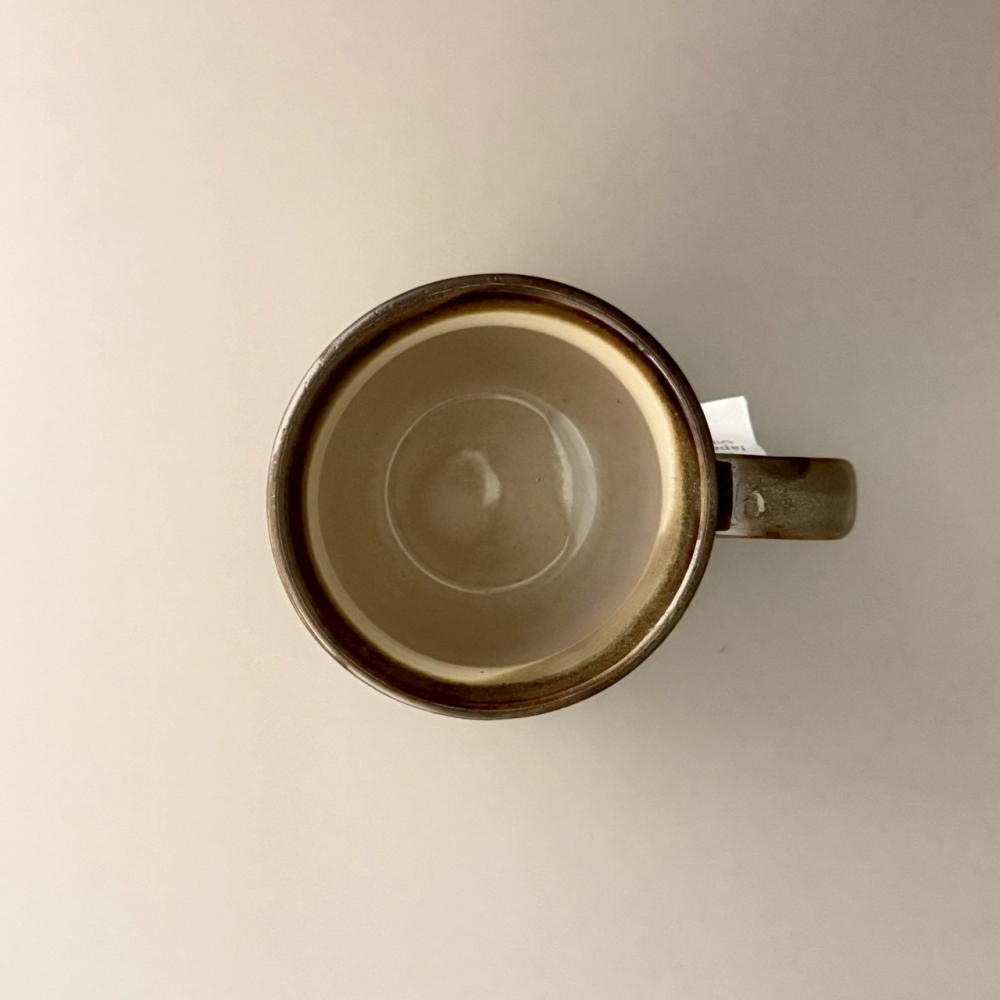 日本製美濃燒咖啡色山嵐漸層馬克杯 陶瓷杯 水杯 冷熱飲杯 320ml-細節圖4