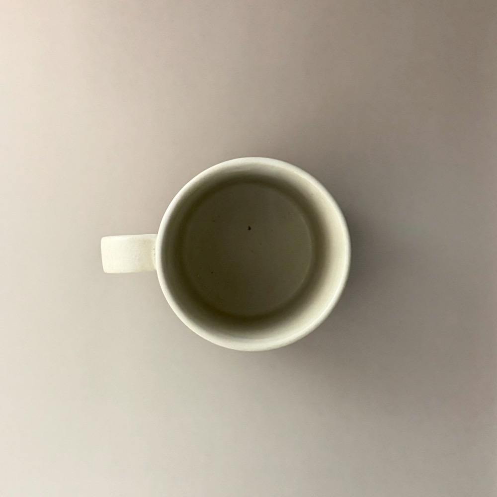 日本製美濃燒文山窯撞色色塊馬克杯 杯子 水杯  茶杯 250ml 白色 極深綠-細節圖4