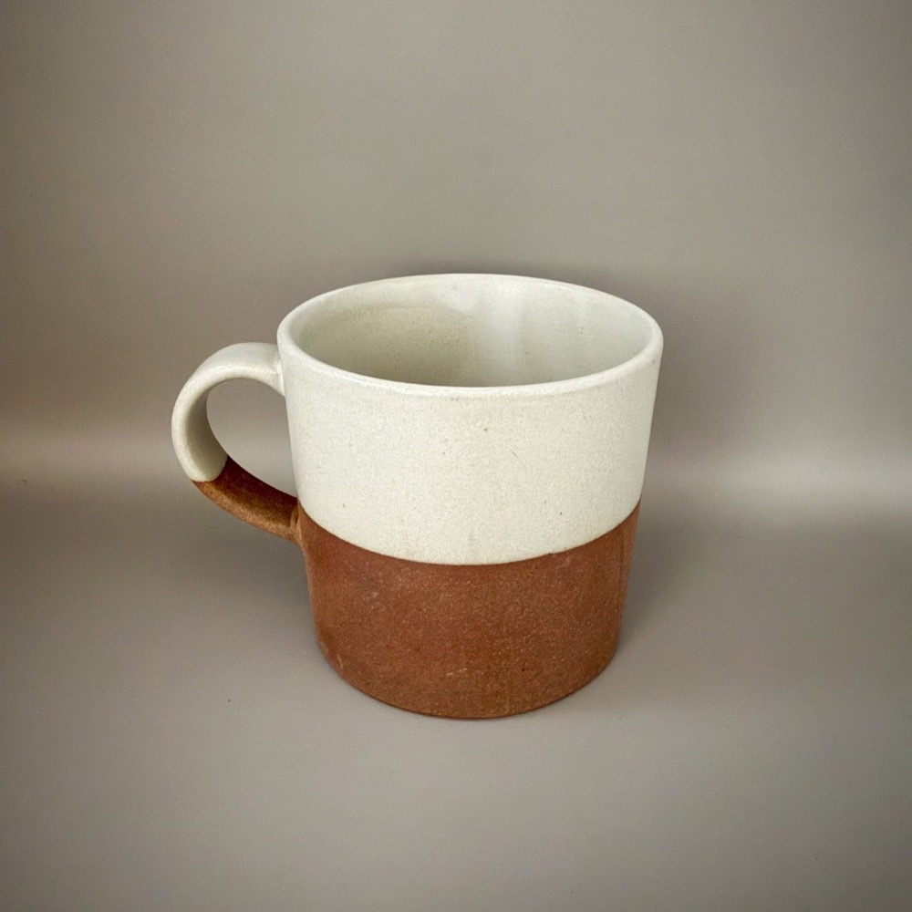 日本製美濃燒文山窯撞色色塊馬克杯 杯子 水杯  茶杯 250ml 白色 極深綠-規格圖8