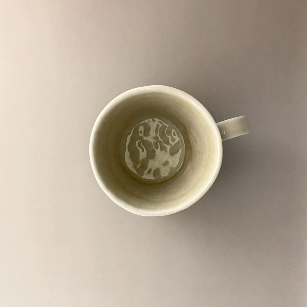 春子家HARUKOKE選品 日本製美濃燒復古青梨馬克杯 杯子 水杯 茶杯 300ml-細節圖2
