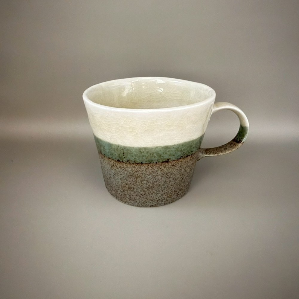 春子家HARUKOKE選品 日本製美濃燒復古青梨馬克杯 杯子 水杯 茶杯 300ml-細節圖4
