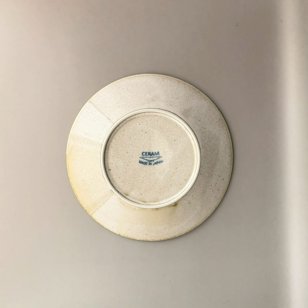 春子家HARUKOKE選品 日本製復古圓形點點陶瓷盤 圓盤 盤子 餐具 餐盤 18公分-細節圖2