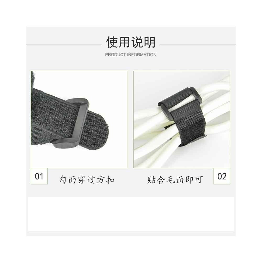 魔鬼氈綁帶 1.6*15cm 反扣式魔鬼氈綁帶 帶扣魔鬼氈 帶扣魔鬼氈綁帶 魔術貼綁帶 魔鬼氈束線帶-細節圖4