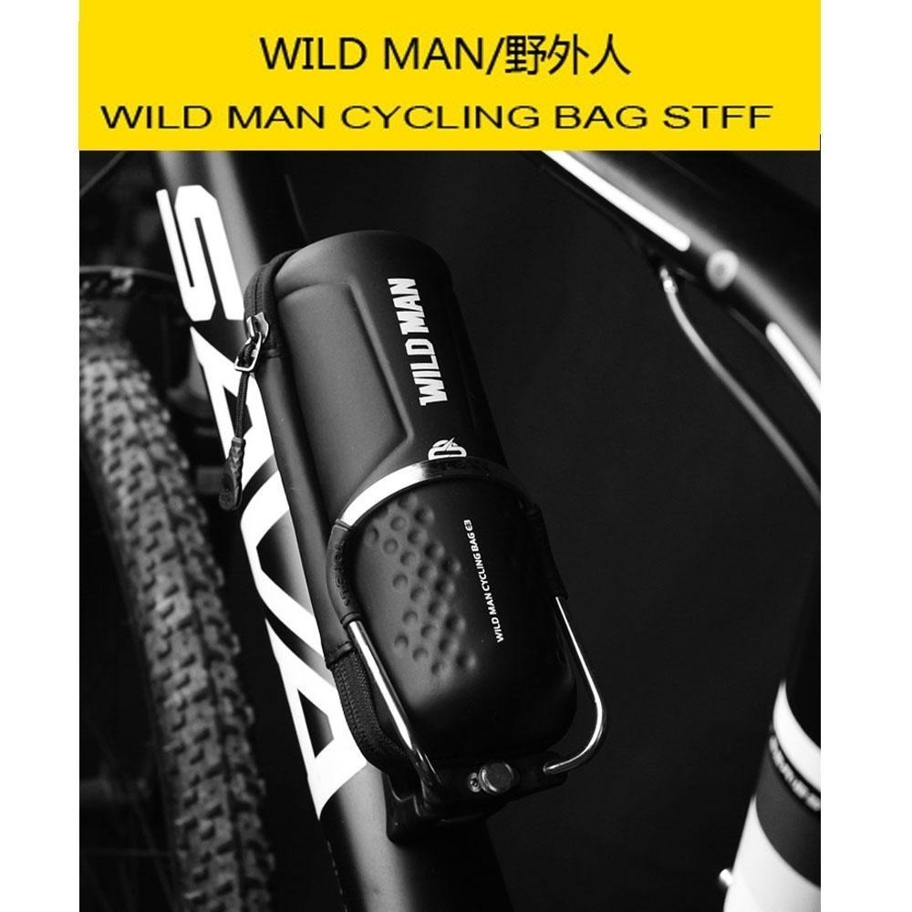 WILD MAN 自行車工具罐 碳纖紋工具罐 工具罐 水壺架工具罐 水壺工具罐 拉鏈式工具罐 軟殼工具罐 腳踏車工具罐-細節圖6