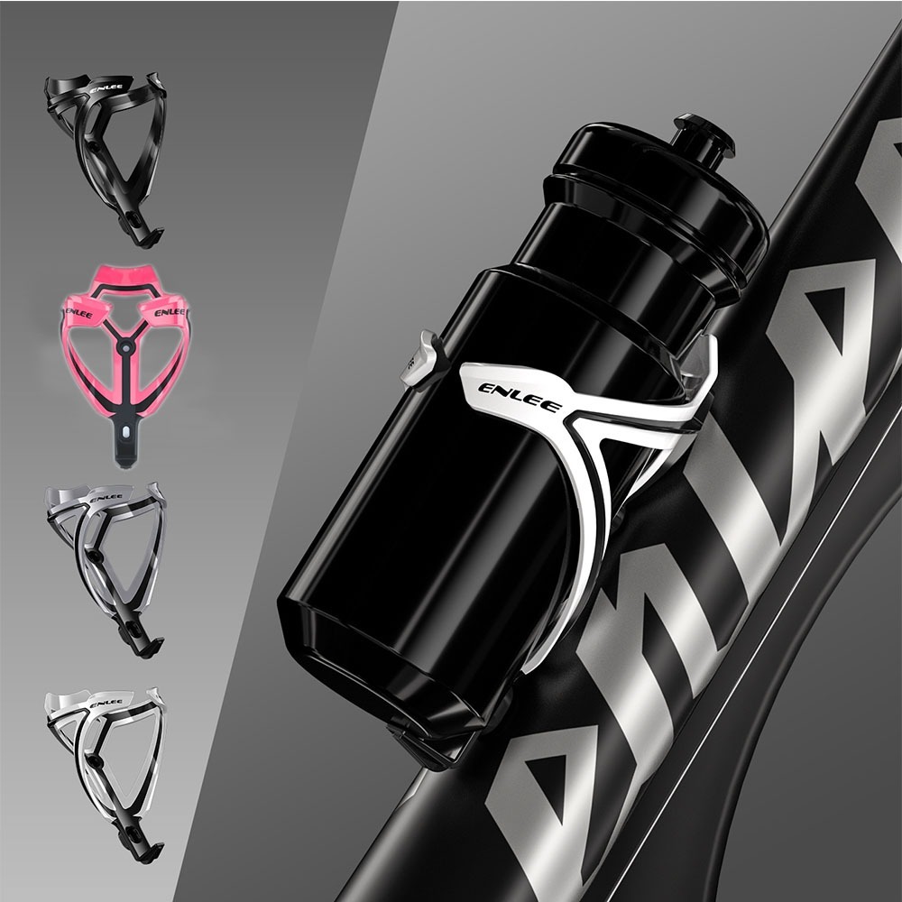 R-30 ENLEE 自行車水壺架 雙色ㄧ體成型 玻璃纖維+PC 中開環抱 高張力設計 ( TACX 可參考) 水壺架-細節圖10