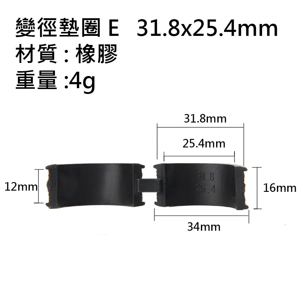 變徑墊圈 車把墊圈 Garmin 二代碼錶座墊圈 延伸座墊圈 燈座墊圈 轉接座墊圈 碼錶架墊圈 燈架墊圈 手機架墊圈-規格圖5