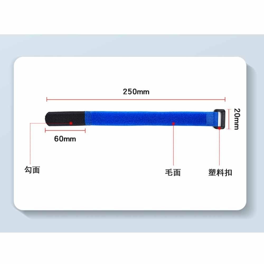 魔鬼氈綁帶 2*25cm  反扣式魔鬼氈綁帶 帶扣魔鬼氈 帶扣魔鬼氈綁帶 魔術貼綁帶 魔鬼氈束線帶-細節圖3