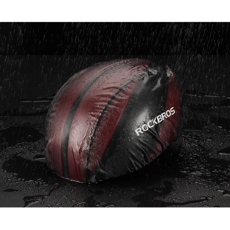 獅子座單車 ROCKBROS 自行車安全帽雨罩 2020升級款全防水 自行車安全帽防雨罩 天冷防風 下雨防雨 環島必備-細節圖8