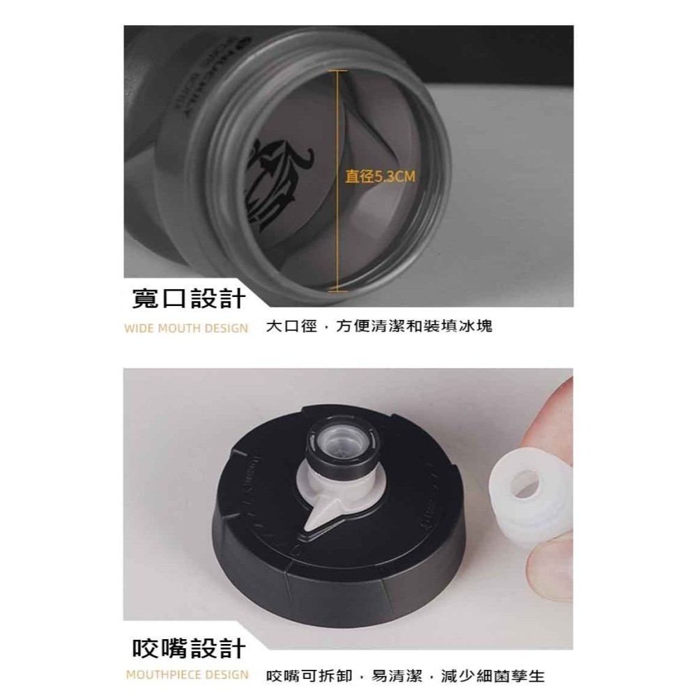 YIQUAN 自行車水壺 噴射水壺 擠壓式出水 大流量大吸嘴-細節圖6
