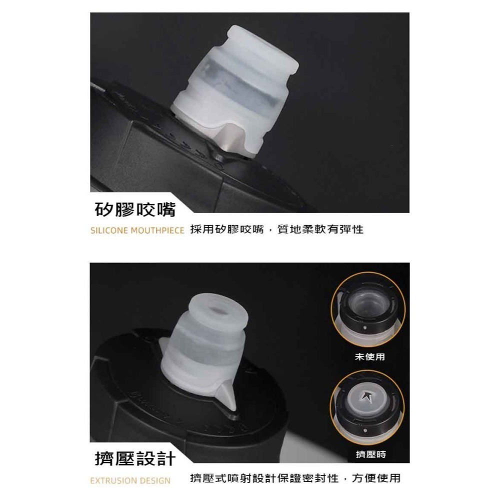 YIQUAN 自行車水壺 噴射水壺 擠壓式出水 大流量大吸嘴-細節圖7